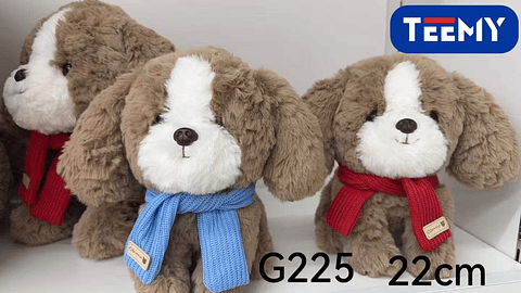 PELUCHE PERRO 22 CM, PRECIO PUBLICADO ES AL POR MAYOR Y DEBEN SER 3 UNIDADES DEL MISMO 