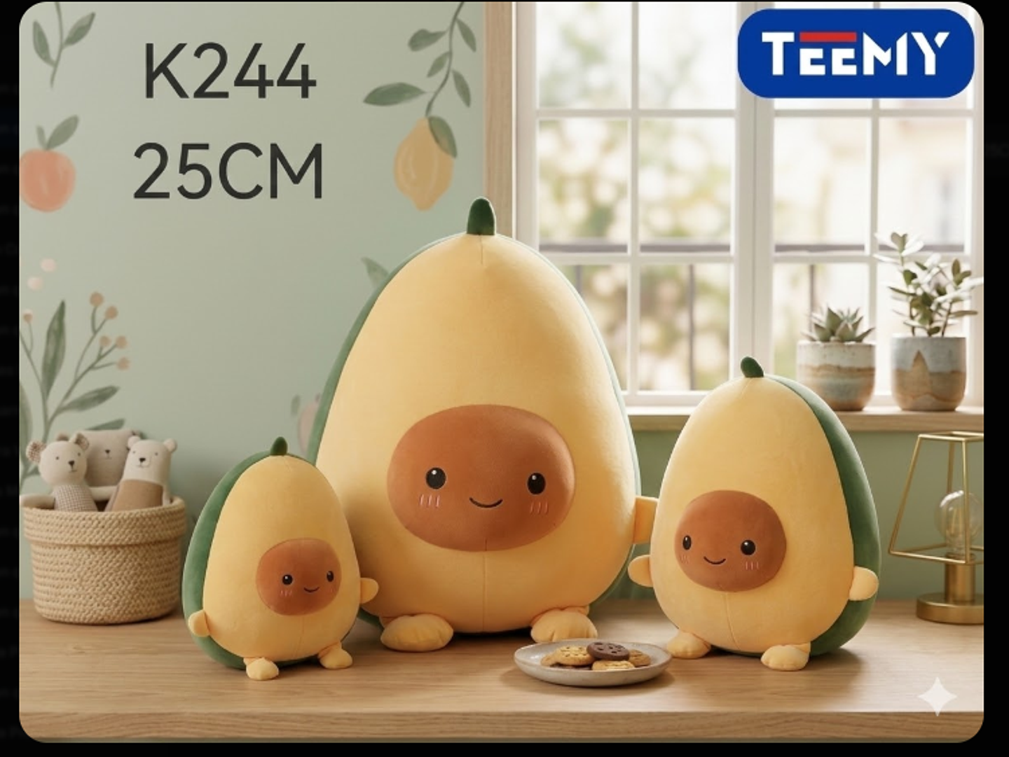 PELUCHE PALTA 25 CM , PRECIO PUBLICADO ES AL POR MAYOR Y DEBEN SER 3 UNIDADES DEL MISMO  (K244) 1