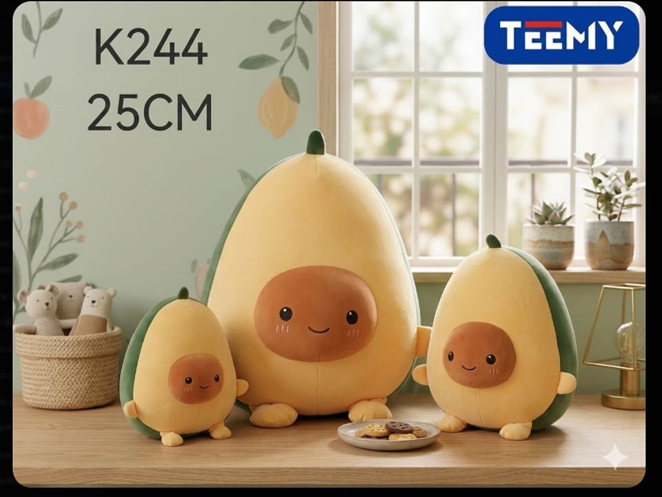 PELUCHE PALTA 25 CM , PRECIO PUBLICADO ES AL POR MAYOR Y DEBEN SER 3 UNIDADES DEL MISMO  (K244) 1