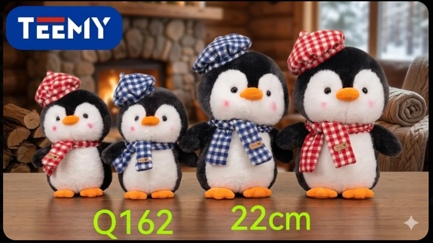 PELUCHE PINGUINO 22 CM , 3 DEL MISMO POR MAYOR  (Q162) 1