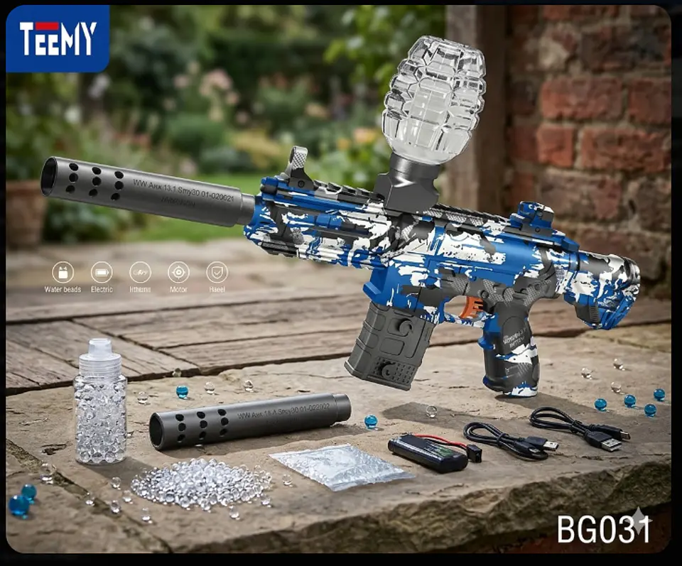 PISTOLA HIDROGEL A BATERIA , 3 DEL MISMO POR MAYOR   (BG031) 1