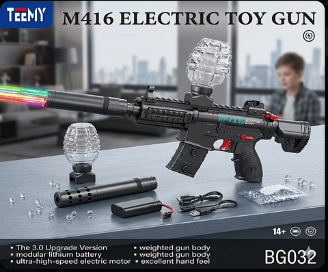 PISTOLA HIDROGEL A BATERIA CON LUCES , PRECIO PUBLICADO ES AL POR MAYOR Y DEBEN SER 3 UNIDADES DEL MISMO   (BG032)