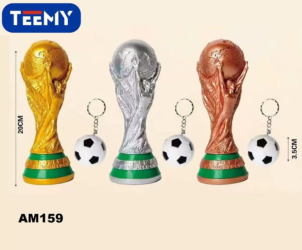 COPA DEL MUNDO CON LLAVERO ,PRECIO PUBLICADO ES AL POR MAYOR Y DEBEN SER 3 UNIDADES DEL MISMO  1