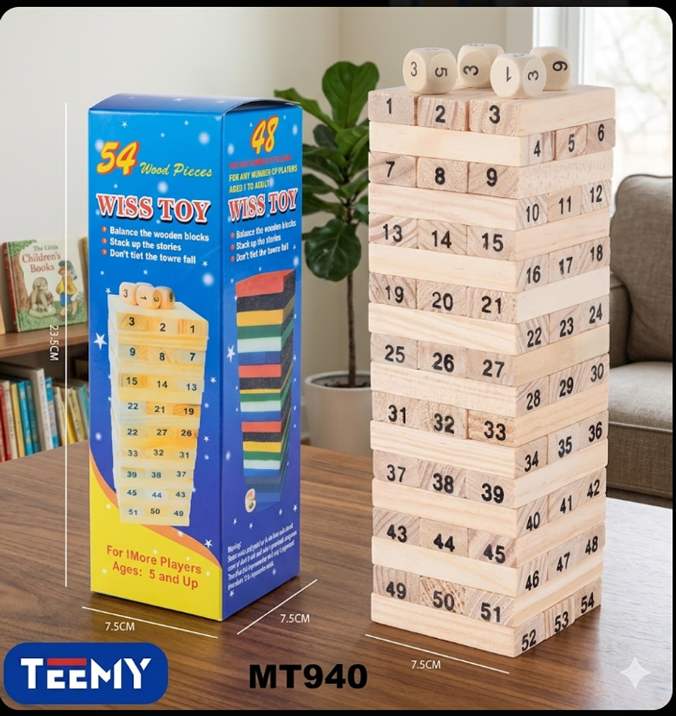 JENGA , PRECIO PUBLICADO ES AL POR MAYOR Y DEBEN SER 3 UNIDADES DEL MISMO  1