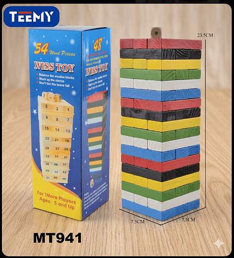 JENGA , PRECIO PUBLICADO ES AL POR MAYOR Y DEBEN SER 3 UNIDADES DEL MISMO 