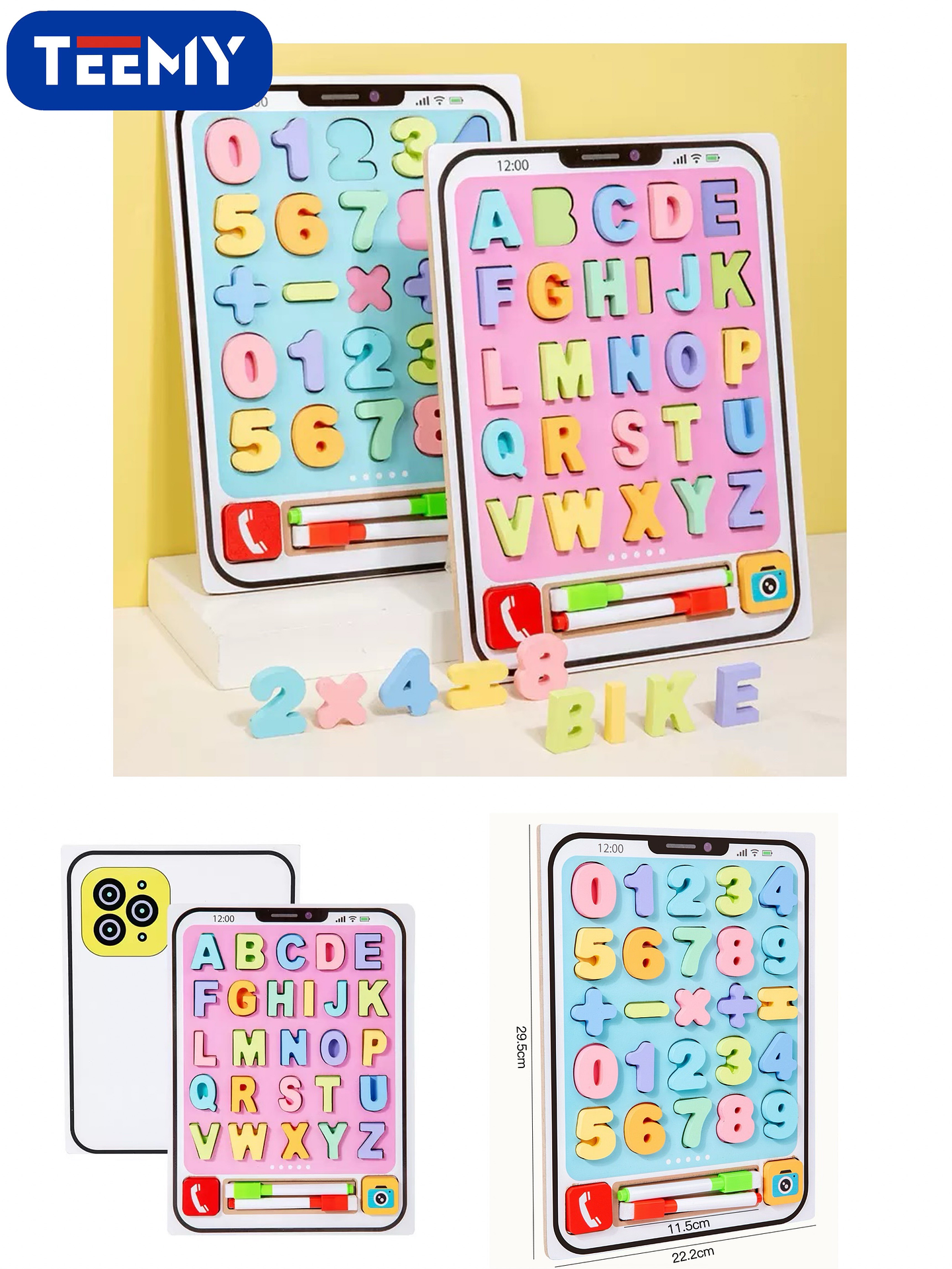 JUEGO DIDACTICO ALFANUMERO, PRECIO PUBLICADO ES AL POR MAYOR Y DEBEN SER 3 UNIDADES DEL MISMO  1