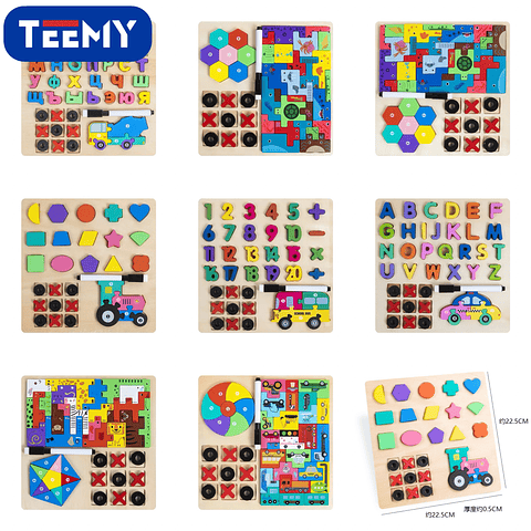 JUEGO DIDACTICO MADERA, PRECIO PUBLICADO ES AL POR MAYOR Y DEBEN SER 3 UNIDADES DEL MISMO 