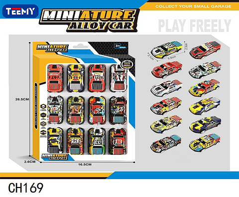 SET DE CARROS, 3 DEL MISMO POR MAYOR  (CH169)