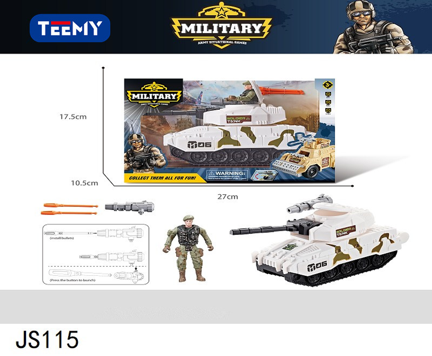 TANQUE MILITAR ACCESORIOS. PRECIO PUBLICADO ES AL POR MAYOR Y DEBEN SER MINIMO 3 DEL MISMO 1