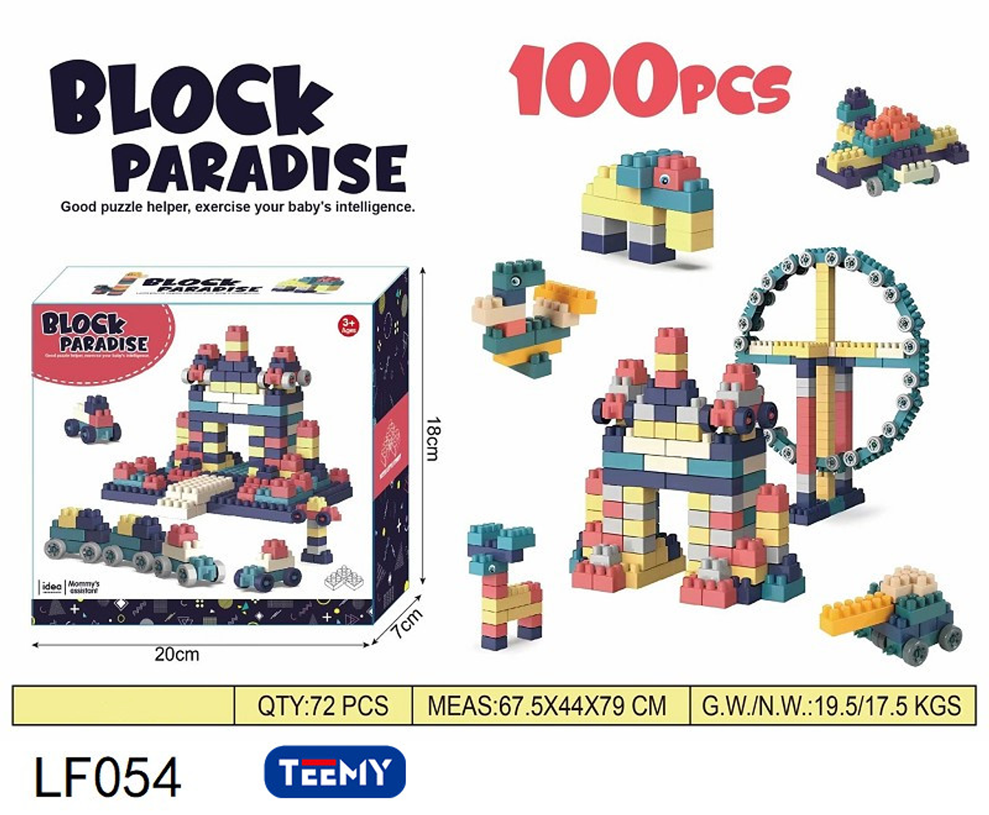 BLOQUES ARMABLES 100 PIEZAS  , PRECIO PUBLICADO ES AL POR MAYOR Y DEBEN SER 3 UNIDADES DEL MISMO  1