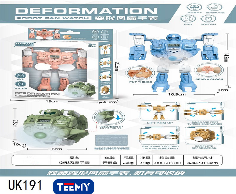 TRANSFORMERS CON RELOJ Y VENTILADOR,  PRECIO PUBLICADO ES AL POR MAYOR Y DEBEN SER 3  UNIDADES DEL MISMO  1