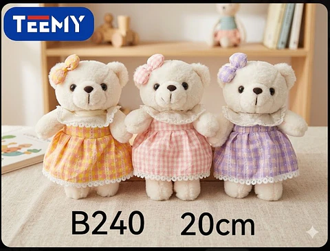 PELUCHE OSO 20 CM, 3 DEL MISMO POR MAYOR (B240)