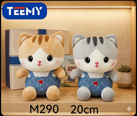 PELUCHE GATO 20 CM, 3 DEL MISMO POR MAYOR (M290)