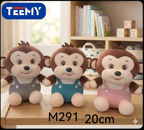 PELUCHE MONO 20 CM, 3 DEL MISMO POR MAYOR  (M292)