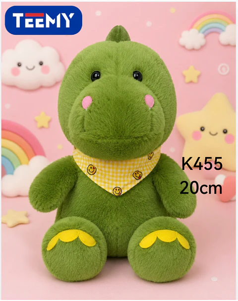 PELUCHE DINOSAURIO 20 CM (K455), 3 DEL MISMO POR MAYOR