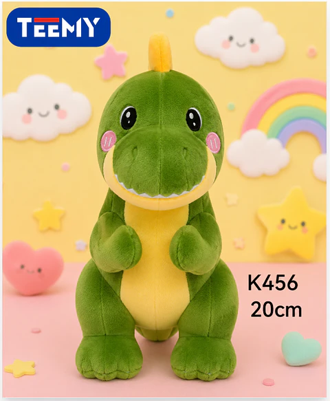 PELUCHE DINOSAURIO 20 CM (K456),  3 DEL MISMO POR MAYOR