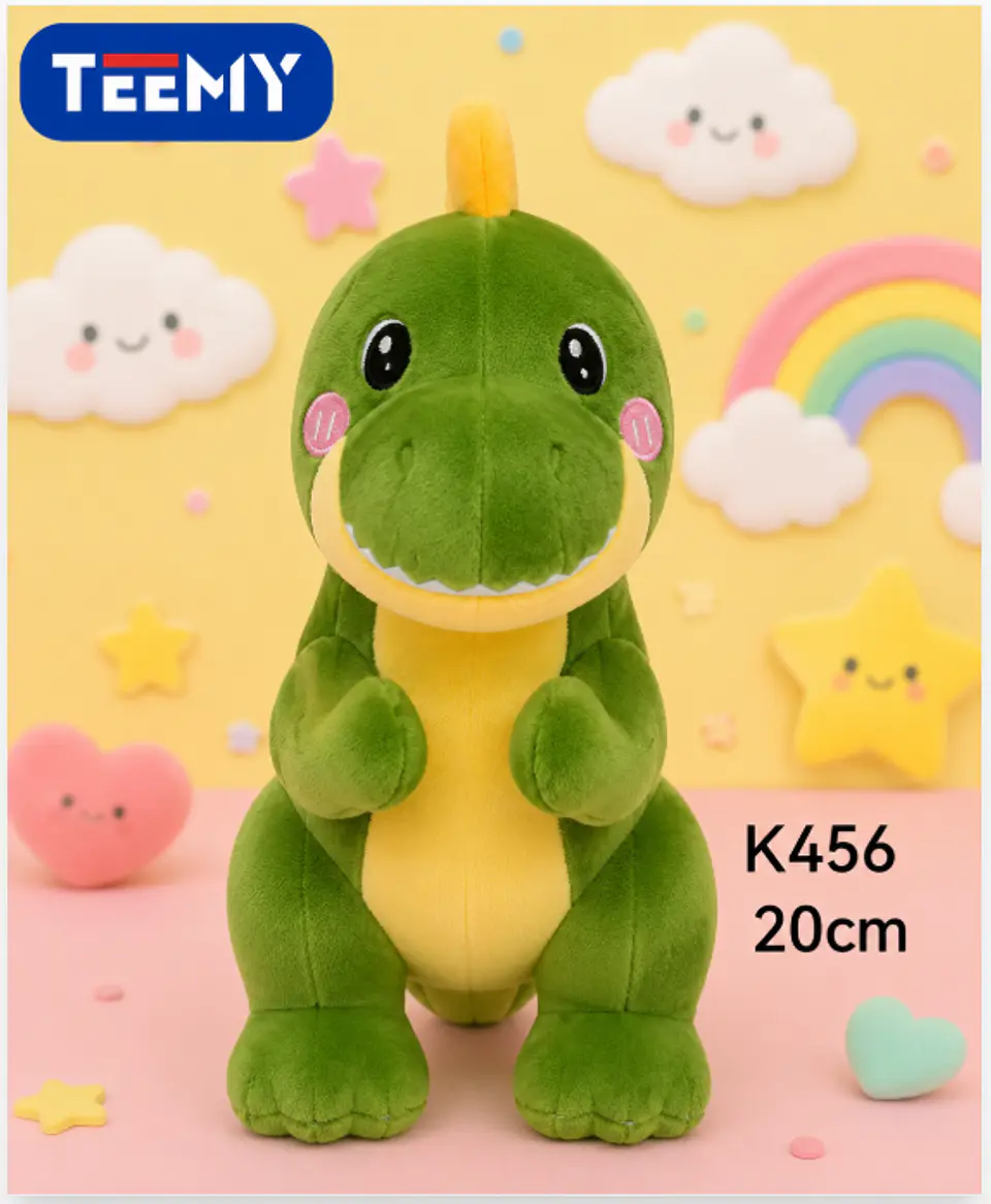 PELUCHE DINOSAURIO 20 CM (K456),  3 DEL MISMO POR MAYOR 1