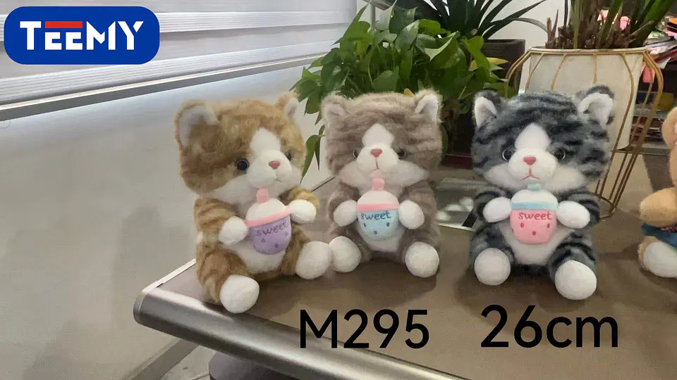 PELUCHE GATO 26 CM (M295), 3 DEL MISMO POR MAYOR 1