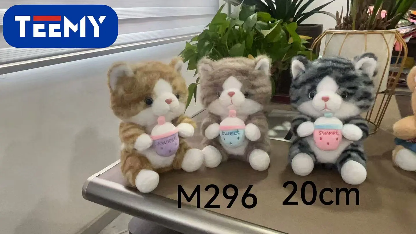 PELUCHE GATO 20 CM, 3 DEL MISMO POR MAYOR (M296) 1