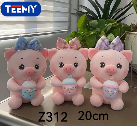 PELUCHE CHANCHO 20 CM, 3 DEL MISMO POR MAYOR (Z312)