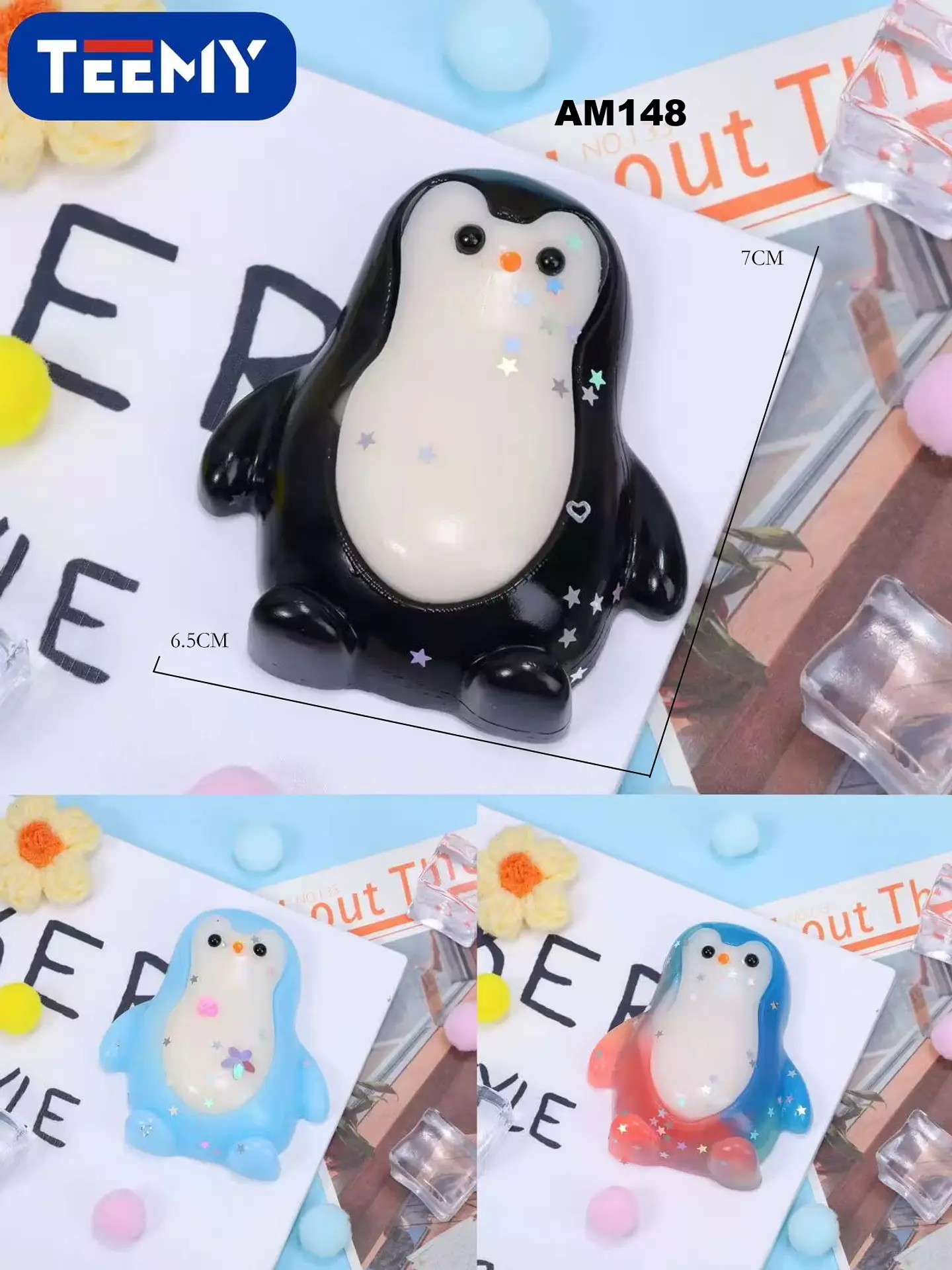 SQUISHY PINGUINO PAQUETE 20 PIEZAS (AM148) 1