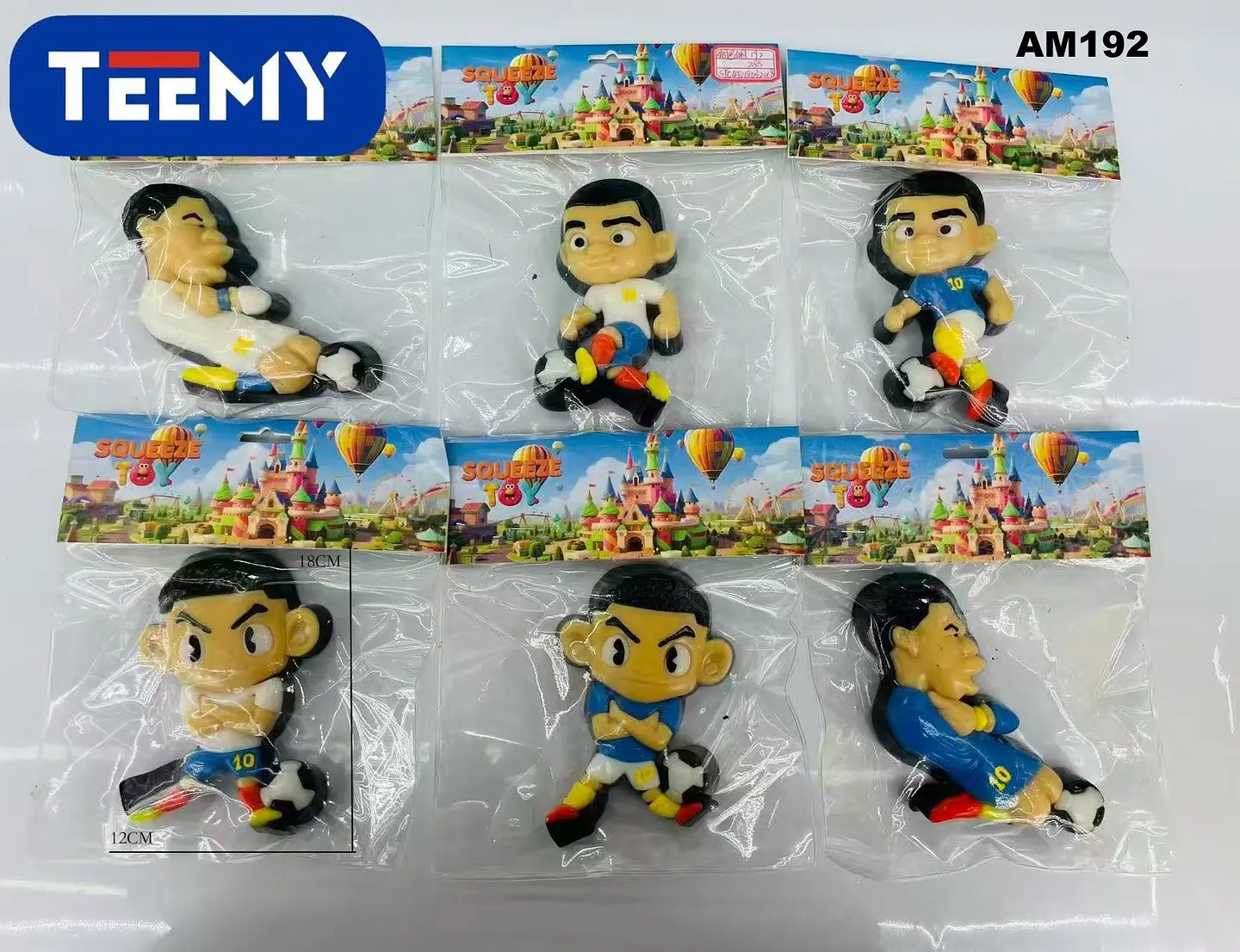 SQUISHY MUNDIAL PAQUETE 12 PIEZAS (AM192) 1