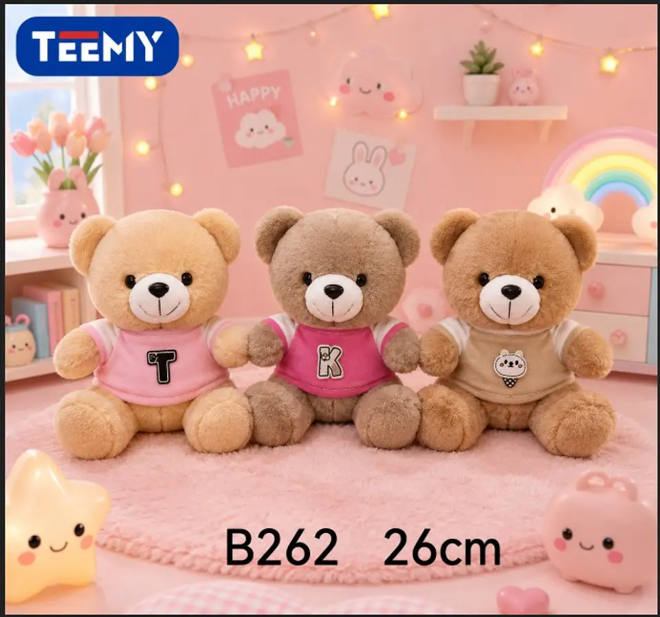 PELUCHE OSO 26 CM, 3 DEL MISMO POR MAYOR  (B262) 1