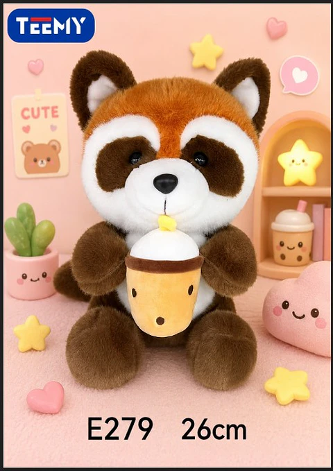 PELUCHE ZORRO 26 CM, 3 DEL MISMO POR MAYOR  (E279)