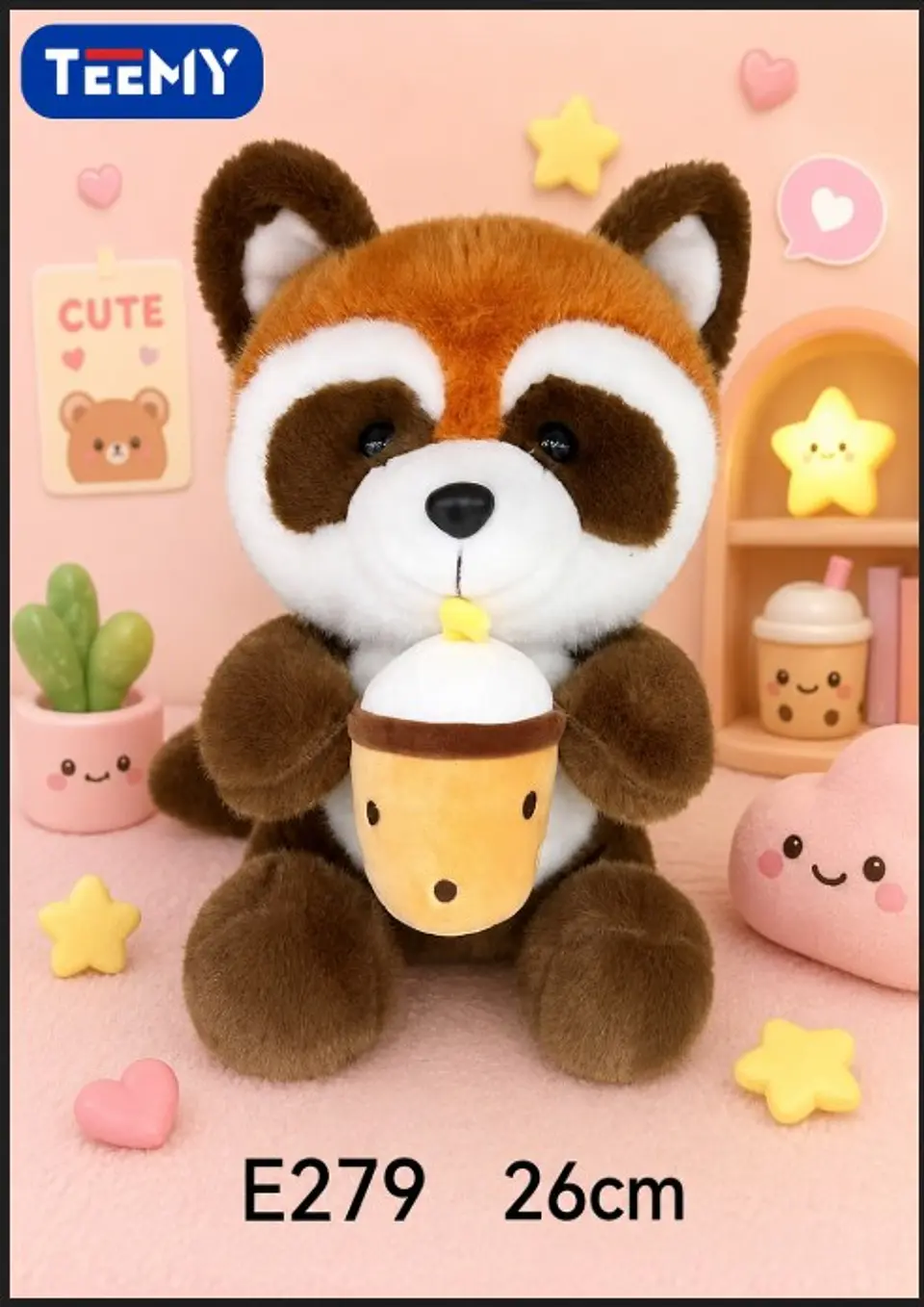 PELUCHE ZORRO 26 CM, 3 DEL MISMO POR MAYOR  (E279) 1