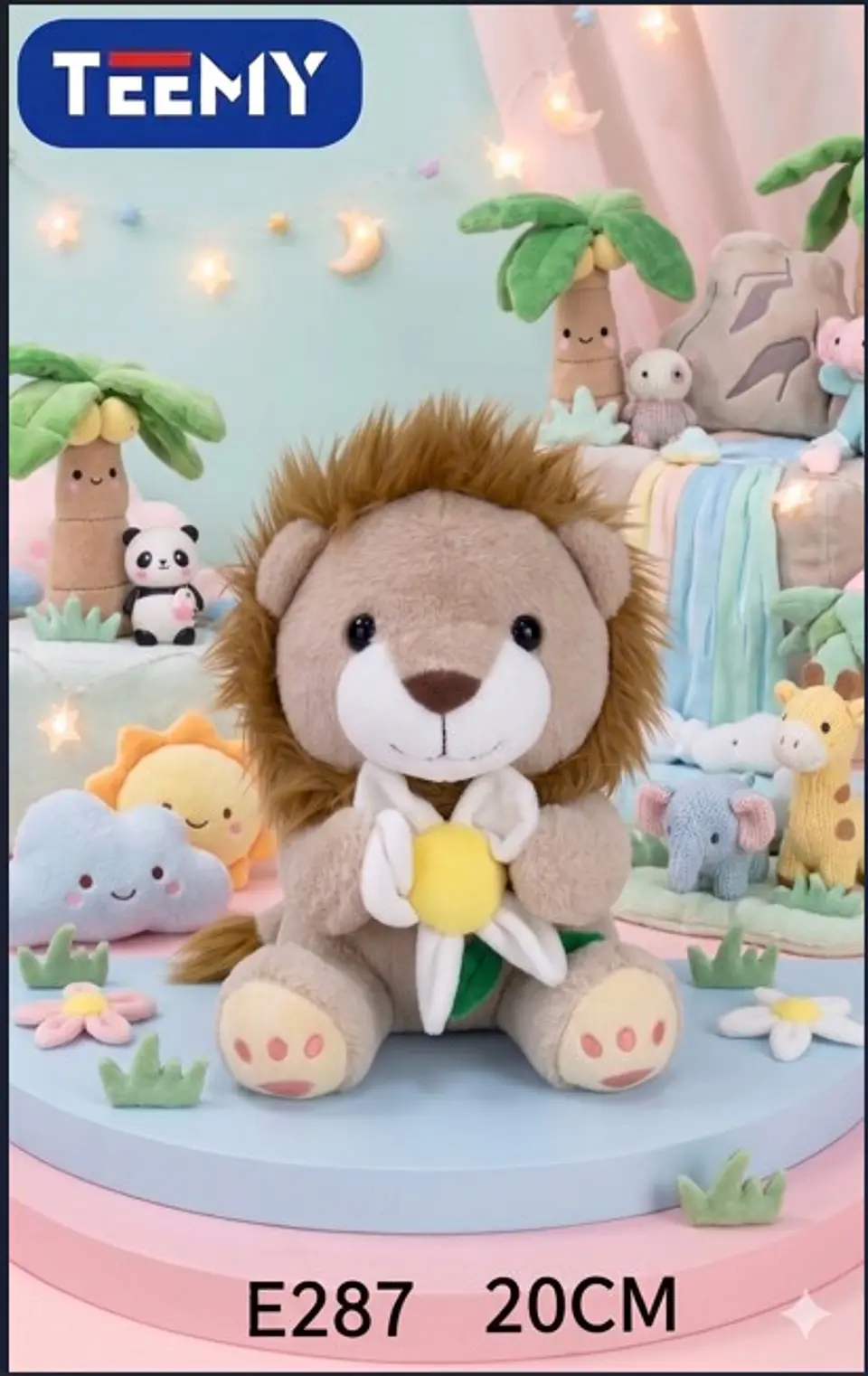 PELUCHE LEON 20 CM, 3 DEL MISMO POR MAYOR  (E287) 1