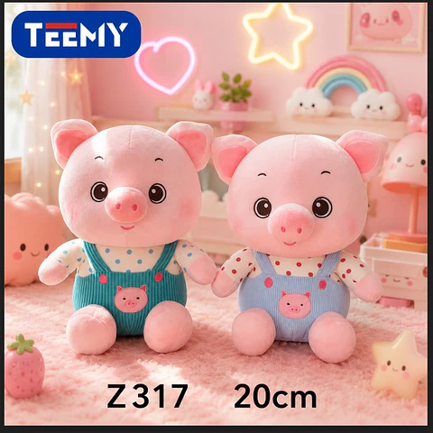PELUCHE CHANCHO 20 CM, 3 DEL MISMO POR MAYOR  (Z317)
