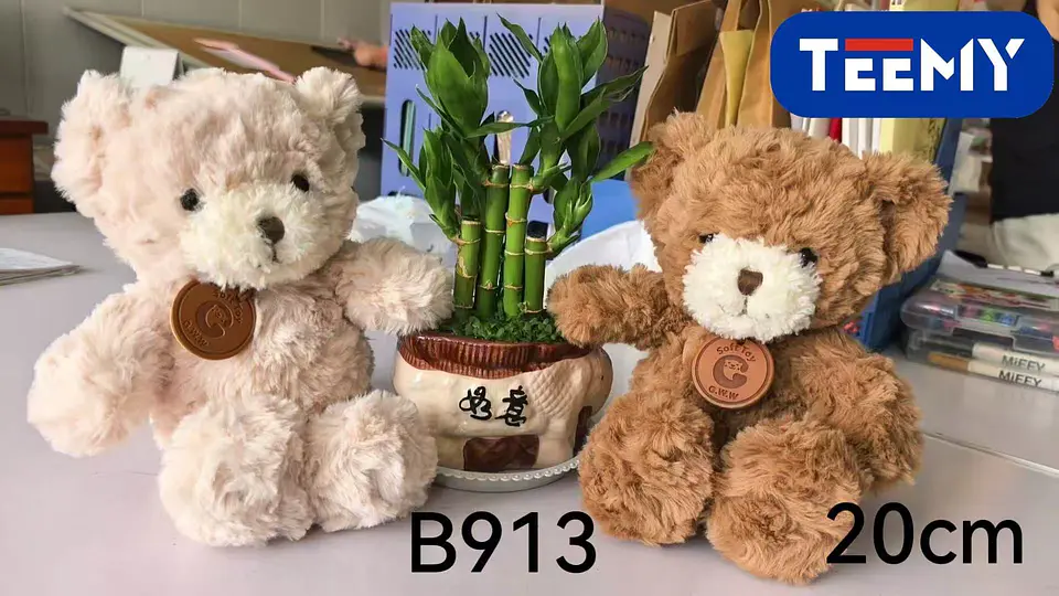 PELUCHE OSO 20 CM  , 3 DEL MISMO POR MAYOR  (B913) 1