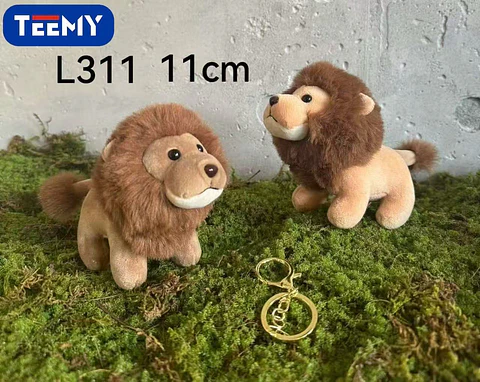 LLAVERO PELUCHE LEON 11 CM PAQUETE 12 PIEZAS (L311)
