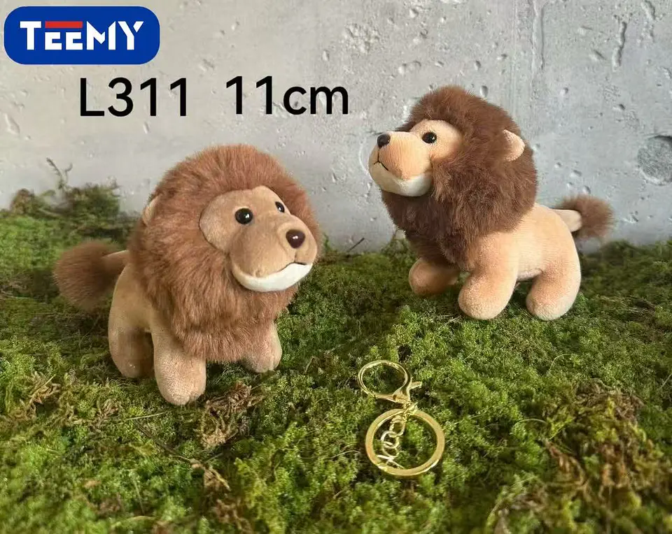 LLAVERO PELUCHE LEON 11 CM PAQUETE 12 PIEZAS (L311) 1