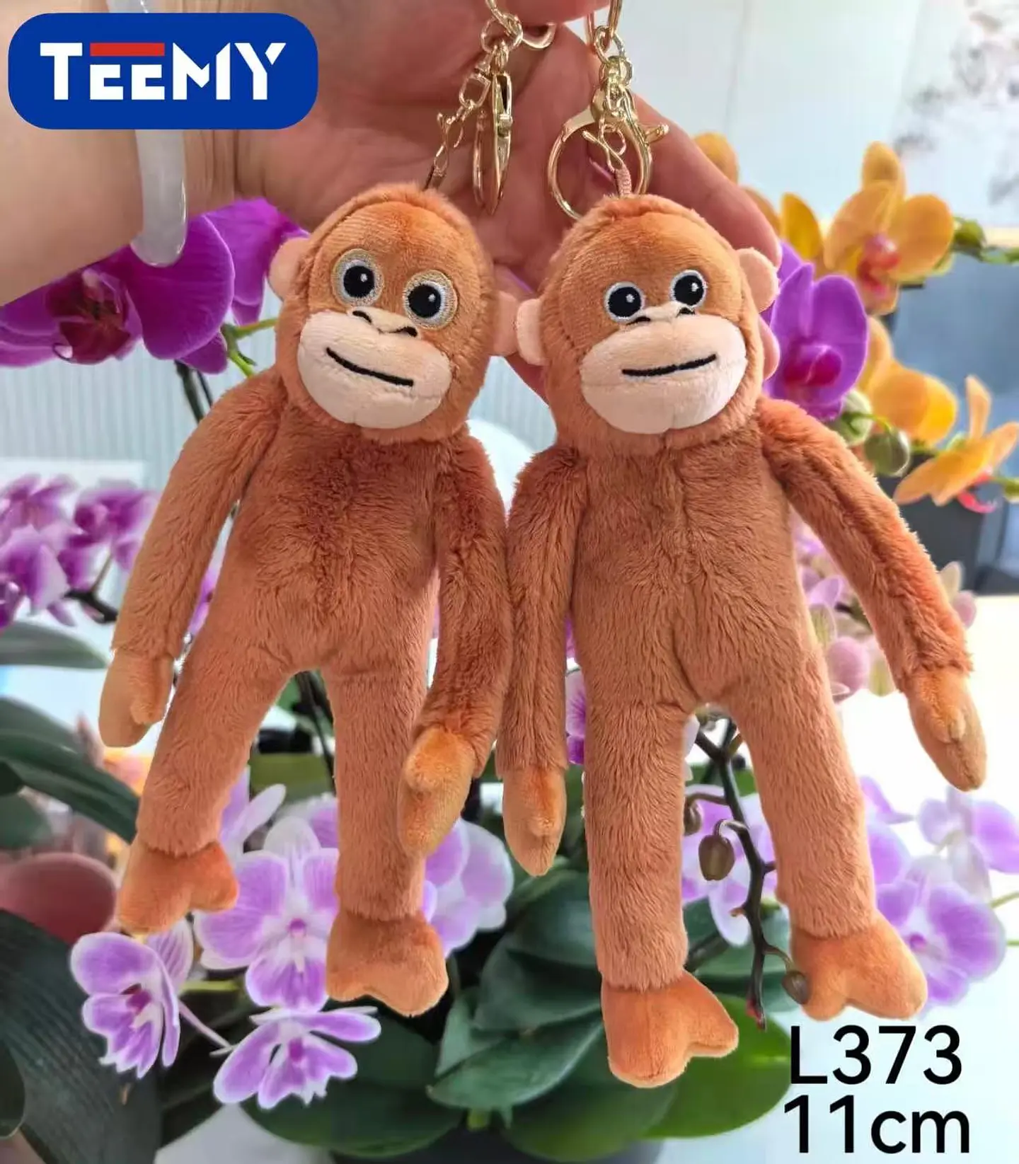 LLAVERO PELUCHE MONO PUNCH 11 CM PAQUETE 12 PIEZAS (L373) 1