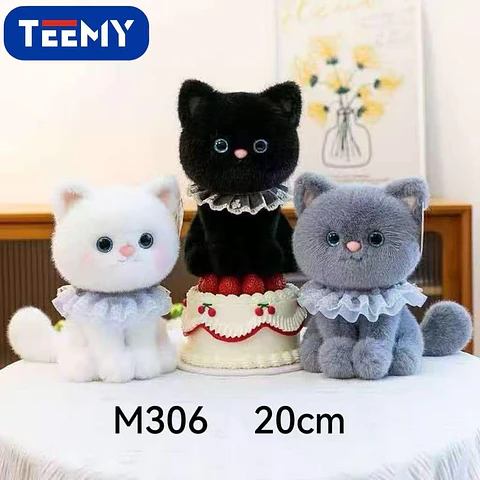 PELUCHE GATO 20 CM, 3 DEL MISMO POR MAYOR (M306)