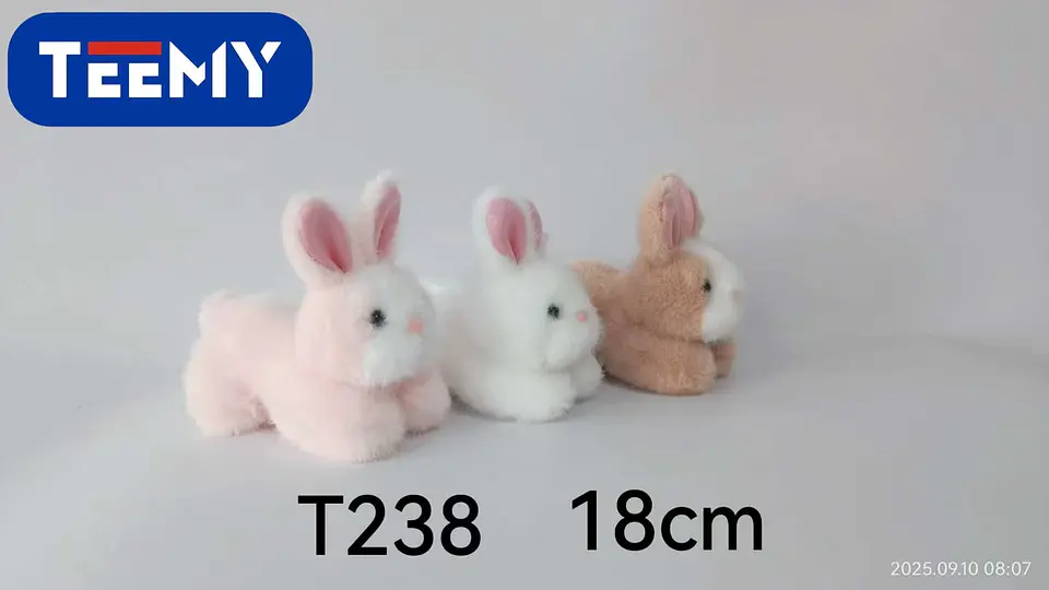 PELUCHE CONEJO 18 CM, 3 DEL MISMO POR MAYOR  (T238) 1