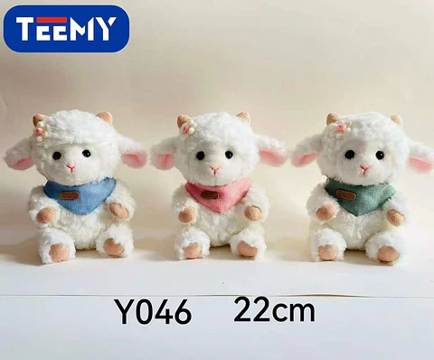 PELUCHE OVEJA 22 CM, 3 DEL MISMO POR MAYOR  (Y046)