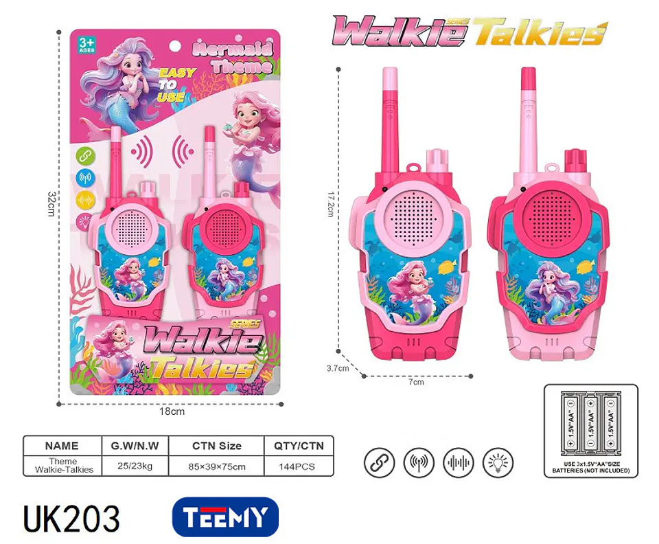 WALKIE TALKIE, 3 DEL MISMO POR MAYOR  (UK203) 1