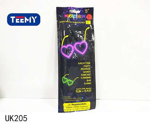 LENTES FLUORESCENTE PAQUETE 12 PIEZAS (UK205)