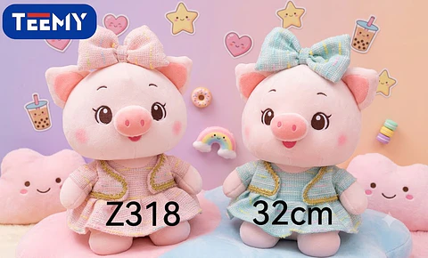 PELUCHE CHANCHO 32 CM , 3 DEL MISMO POR MAYOR (Z318)
