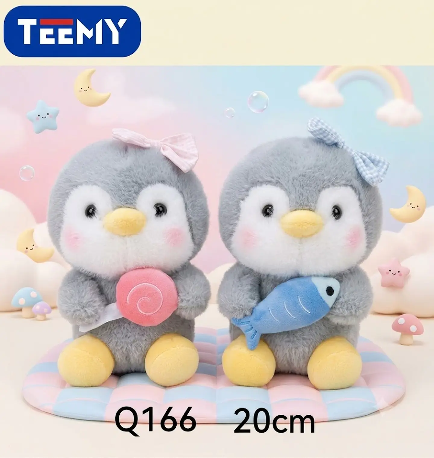 PELUCHE PINGUINO 20 CM , 3 DEL MISMO POR MAYOR (Q166)  1