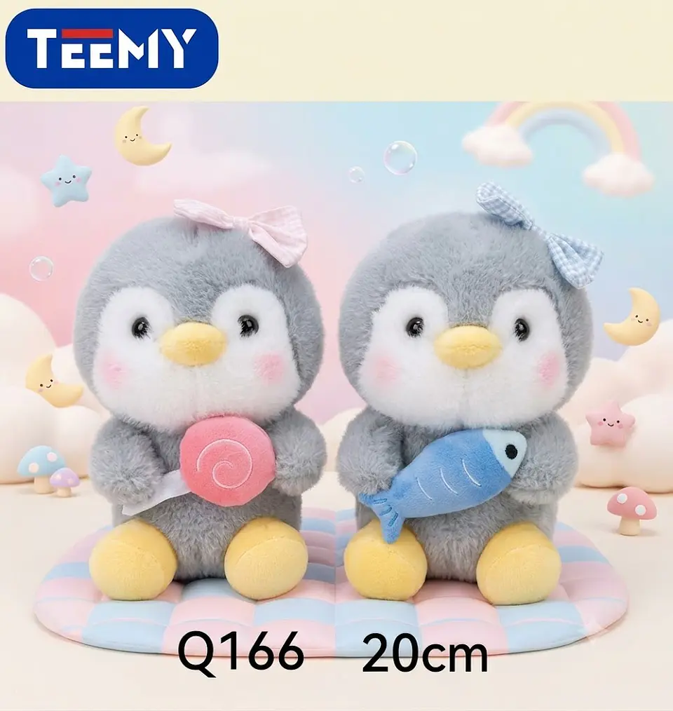 PELUCHE PINGUINO 20 CM , 3 DEL MISMO POR MAYOR (Q166)  1