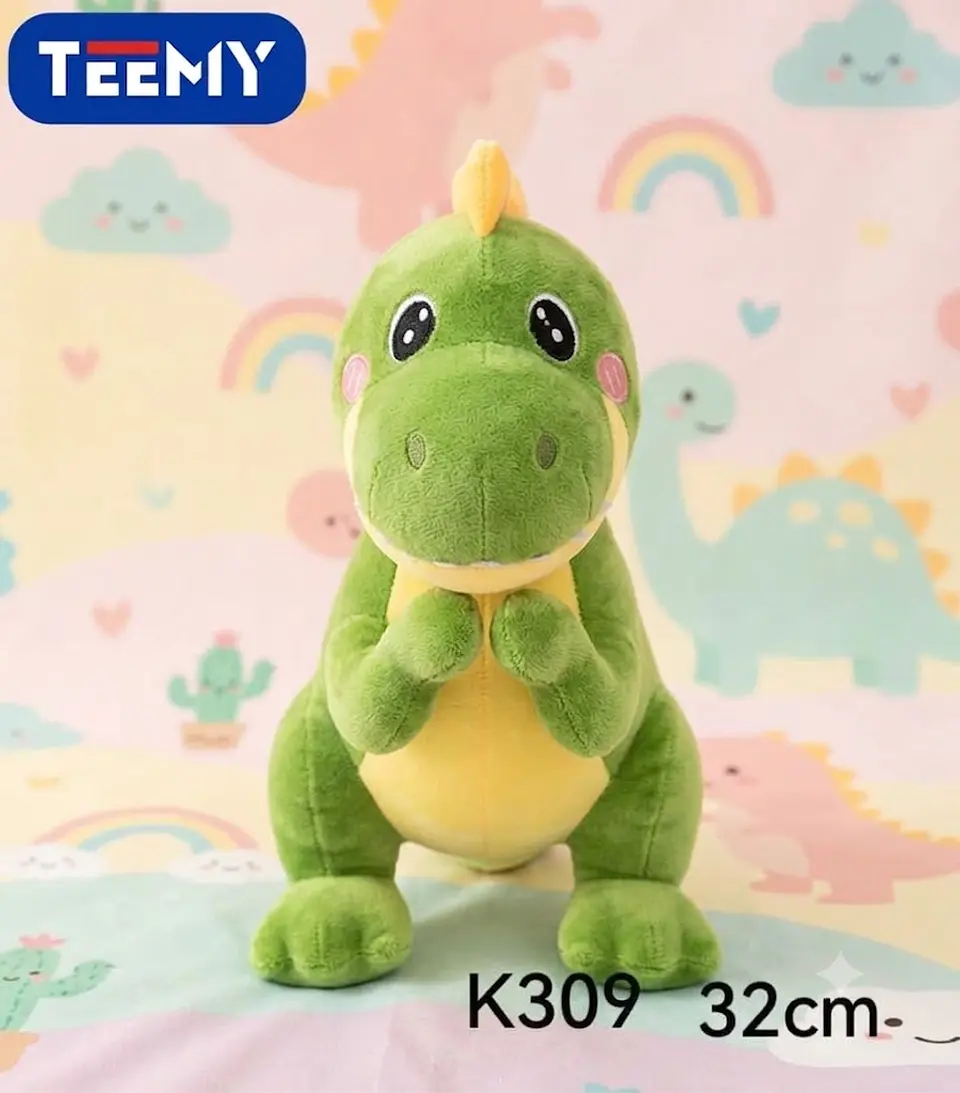 PELUCHE DINOSAURIO 32 CM,3 DEL MISMO POR MAYOR (K309) 1