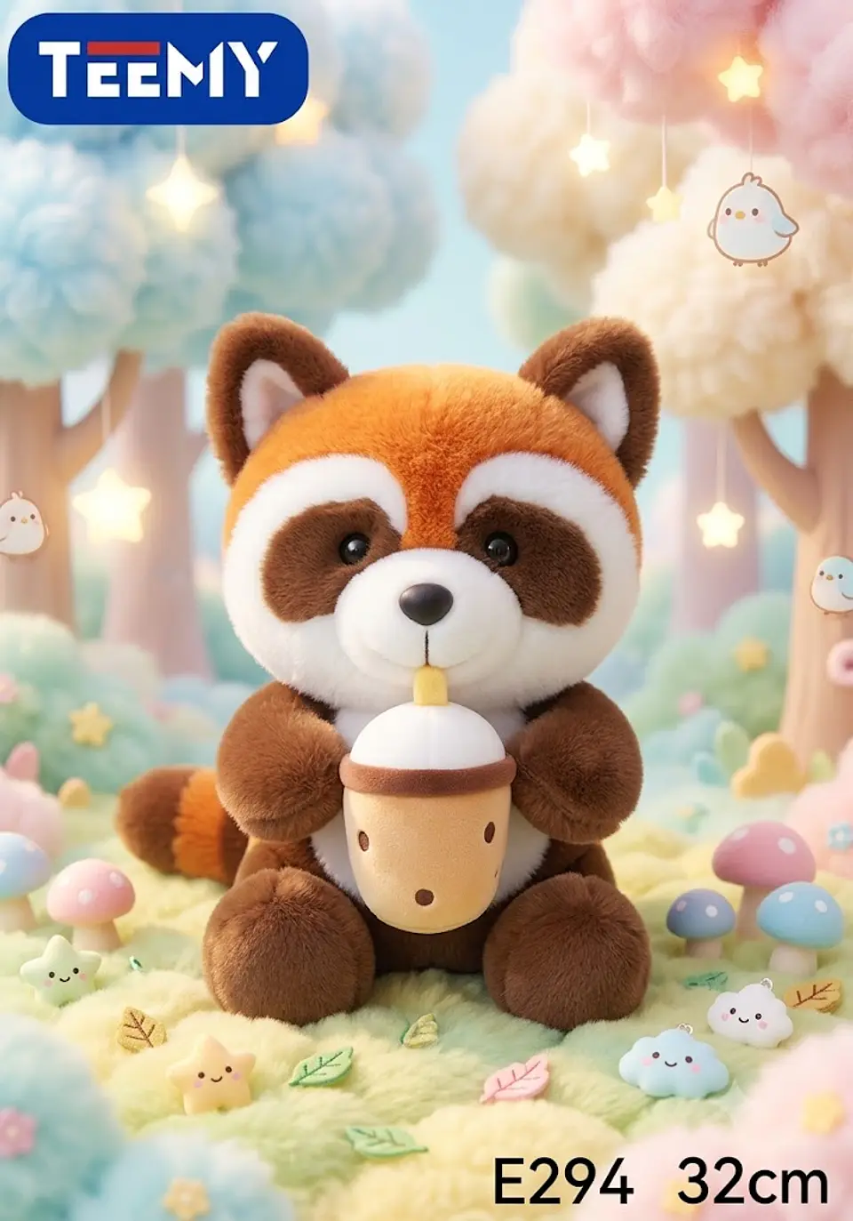 PELUCHE ZORRO 32 CM,  3 DEL MISMO POR MAYOR (E294) 1