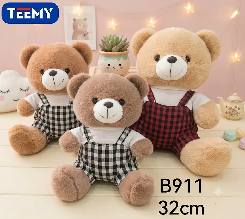 PELUCHE OSO 32 CM, 3 DEL MISMO POR MAYOR (B911) 1
