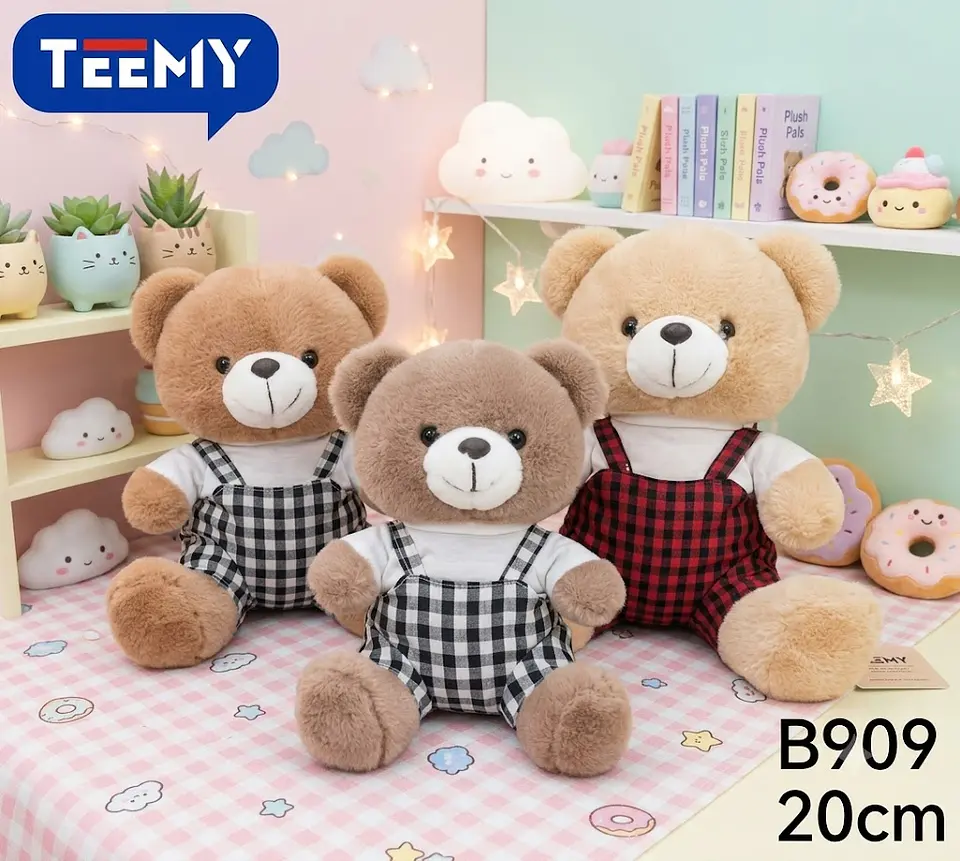 PELUCHE OSO 20 CM, 3 DEL MISMO POR MAYOR  (B909) 1