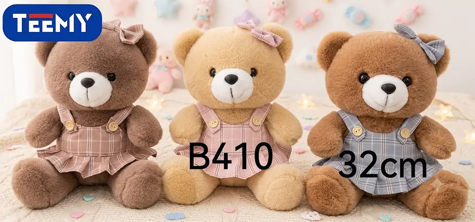 PELUCHE OSO 32 CM, 3 DEL MISMO POR MAYOR (B410) 1