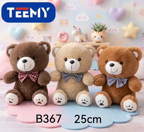 PELUCHE OSO 25 CM, 3 DEL MISMO POR MAYOR (B367) 