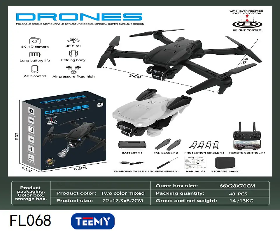 DRON CON CAMARA , 3 DEL MISMO POR MAYOR  (FL068) 1
